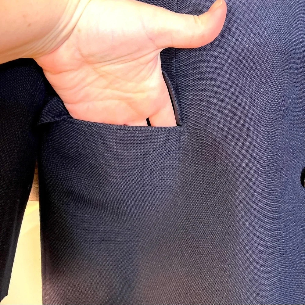 Custom Made Men’s Suit Jacket from Seoul, Korea Navy - Picture 8 of 16